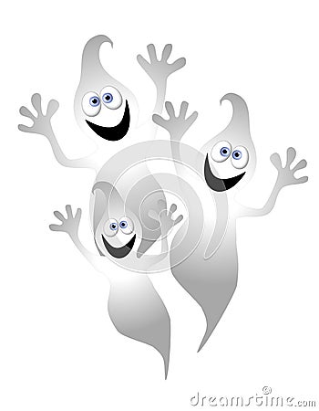 Fantasmas Dos Desenhos Animados De Halloween