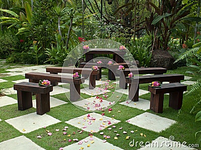 Garden Seats on Home   Royalty Free Stock Image  Garden Wedding Seating