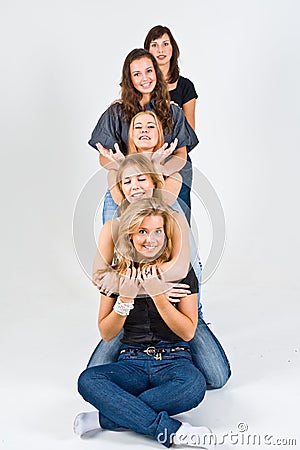 Jogo Fêmea De Cinco Amigos
