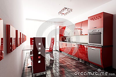 Furniture Design Software Freeware on Free Kitchen Design On Home Royalty Free Stock Photography Kitchen
