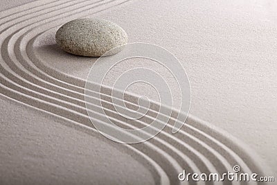 O Jardim Japonês Do Zen Ajuntou A Meditação De Pedra Da Areia